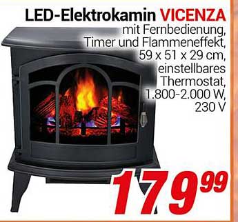 LED-Elektrokamin VICENZA