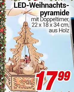 LED-Weihnachtspyramide