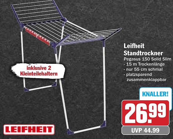 Leifheit Standtrockner Pegasus 150 Solid Slim