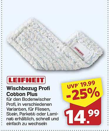 LEIFHEIT Wischbezug Profi Cotton Plus