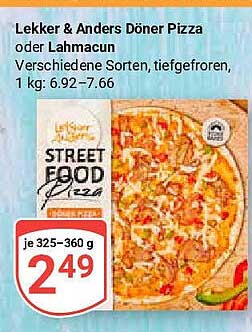 Lekker & Anders Döner Pizza oder Lahmacun