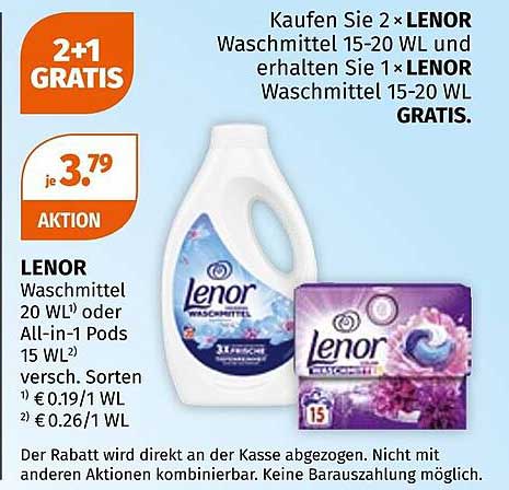 LENOR Waschmittel 20 WL