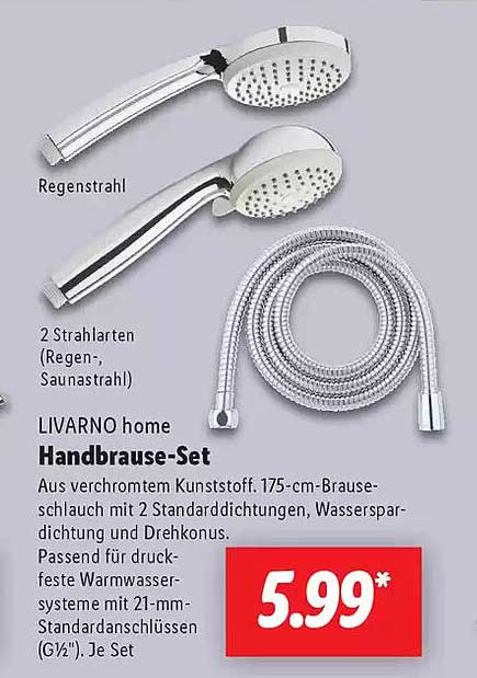 LIVARNO home Handbrause-Set