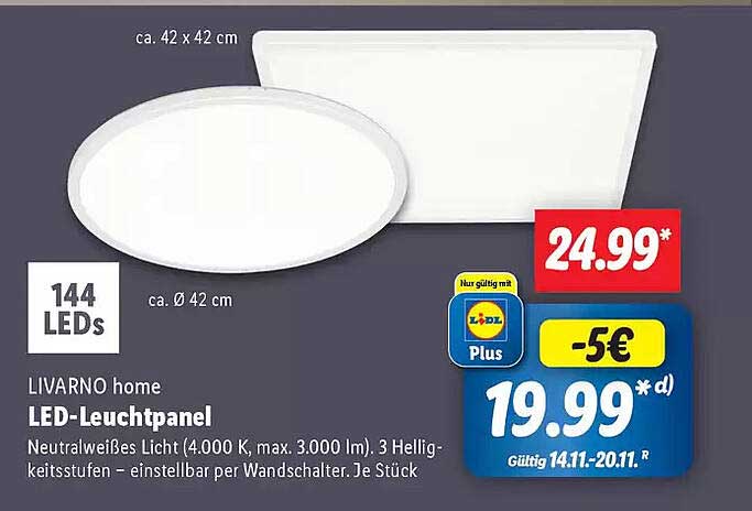 LIVARNO home LED-Leuchtpanel