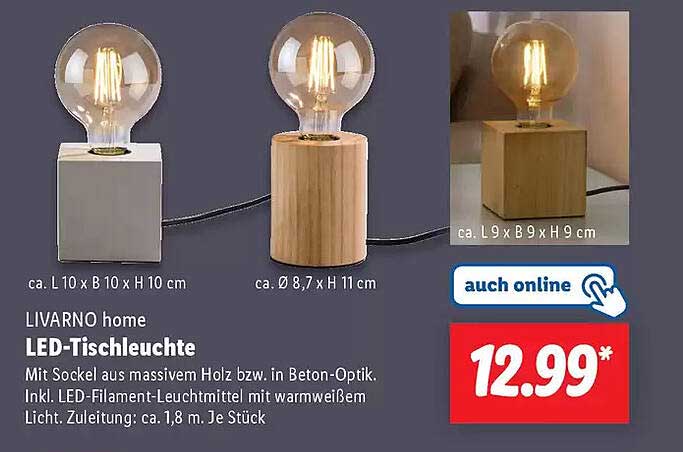 LIVARNO home LED-Tischleuchte