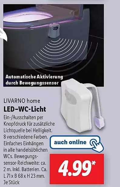 LIVARNO home LED-WC-Licht