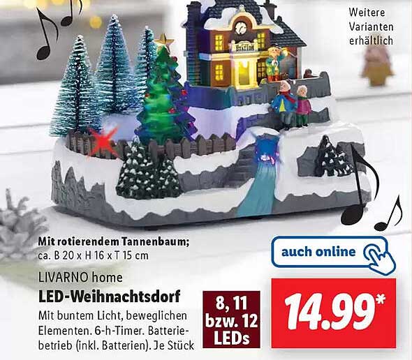 LIVARNO home LED-Weihnachtsdorf