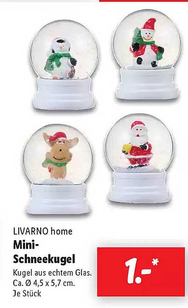 LIVARNO home Mini-Schneekugel