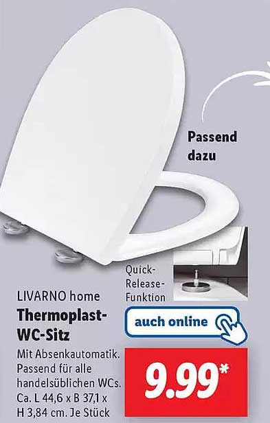 LIVARNO home Thermoplast-WC-Sitz