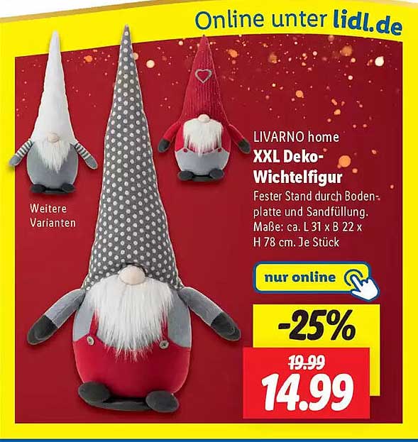 LIVARNO home XXL Deko-Wichtelfigur