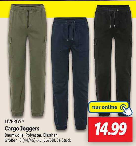 LIVERGY Cargo Joggers