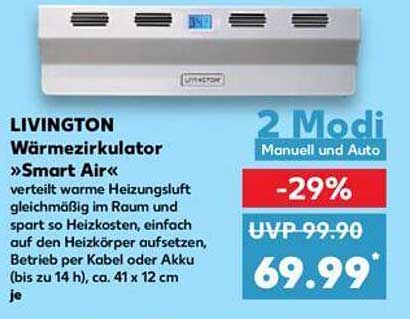 LIVINGTON Wärmezirkulator »Smart Air«