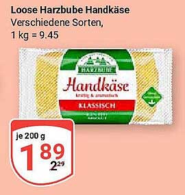 Loose Harzbube Handkäse