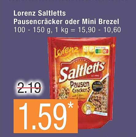 Lorenz Saltletts Pausencracker oder Mini Brezel