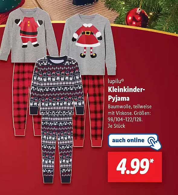 lupilu® Kleinkinder-Pyjama