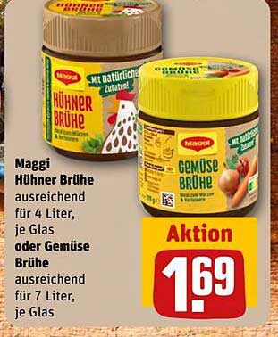 Maggi Hühner Brühe oder Gemüse Brühe