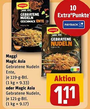 Maggi Magic Asia Gebratene Nudeln Geschmack Ente