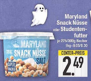 Maryland Snack Nüsse oder Studentenfutter