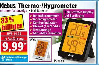 Mebus Thermo-/Hygrometer