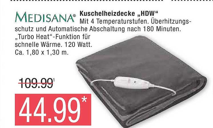 MEDISANA® Kuschelheizdecke „HDW“