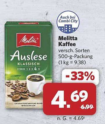 Melitta Kaffee Auslese klassisch