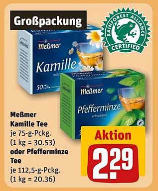 Meßmer Kamille Tee oder Pfefferminz Tee