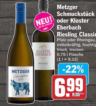 Metzger Schmuckstück oder Kloster Eberbach Riesling Classic