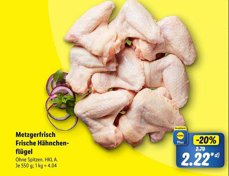 Metzgerfrisch Frische Hähnchenflügel