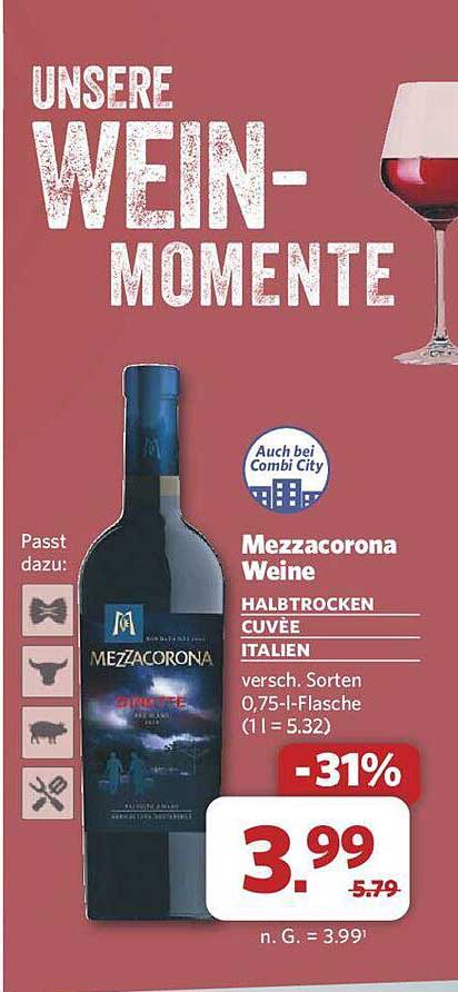 Mezzacorona Weine Halbtrocken Cuvée Italien