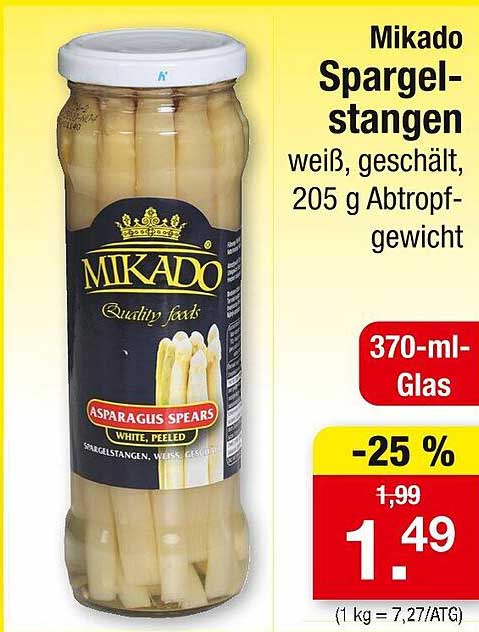 Mikado Spargelstangen