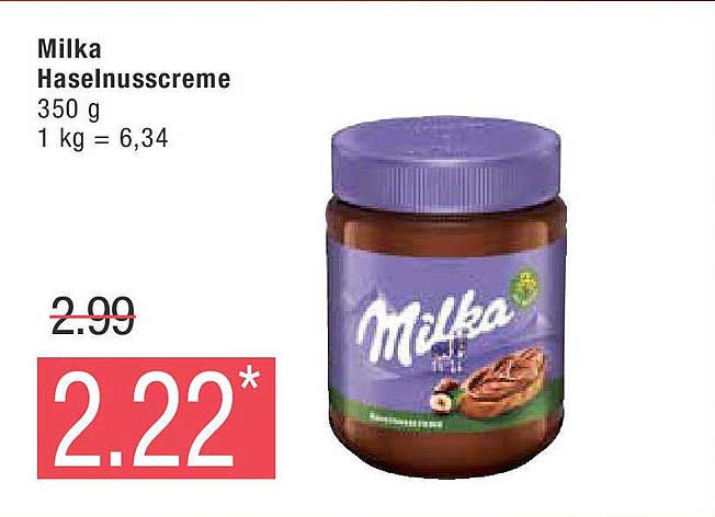 Milka Haselnusscreme