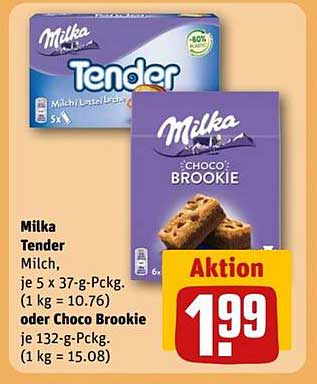 Milka Tender oder Choco Brookie