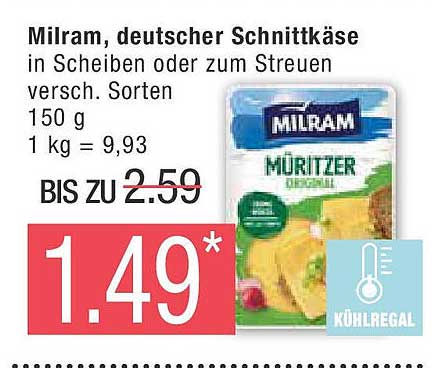 Milram, deutscher Schnittkäse