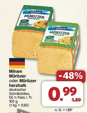 Milram Müritzer oder Müritzer herzhaft