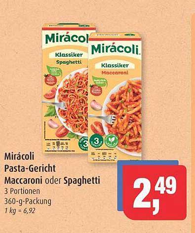 Mirácoli Pasta-Gericht Maccaroni oder Spaghetti