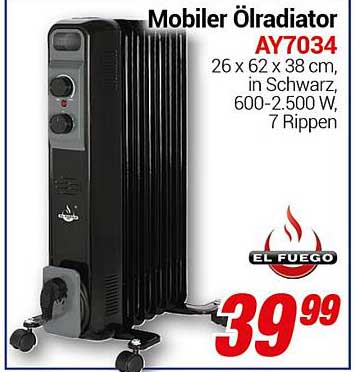 Mobiler Ölradiator AY7034