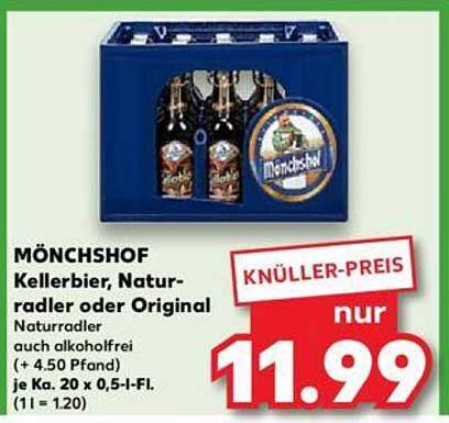 MÖNCHSHOF Kellerbier, Naturradler oder Original