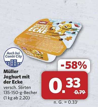 Müller Joghurt mit der Ecke