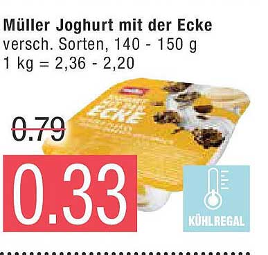 Müller Joghurt mit der Ecke