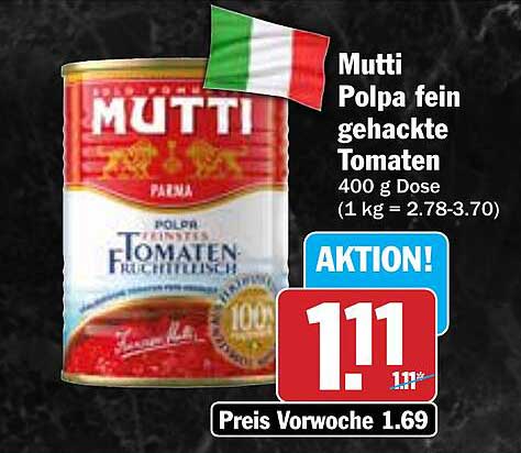 Mutti Polpa fein gehackte Tomaten