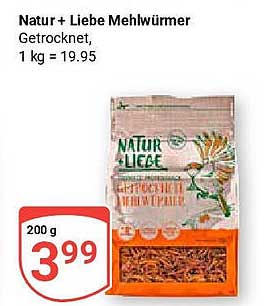 Natur + Liebe Mehlwürmer