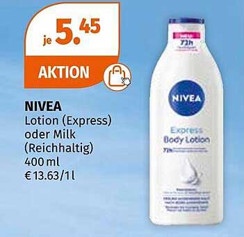 NIVEA  Lotion (Express) oder Milk