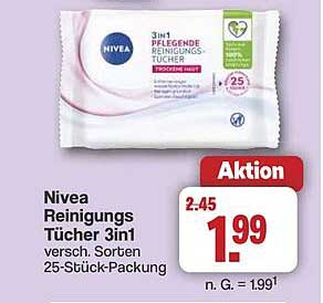 Nivea Reinigungs Tücher 3in1