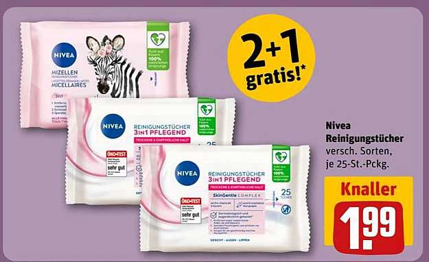 Nivea Reinigungstücher 3in1 pflegend