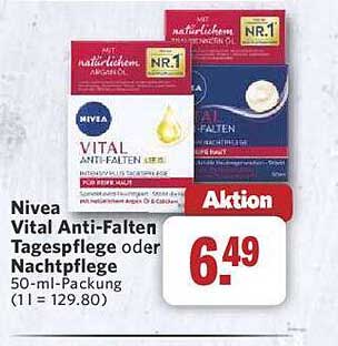 Nivea Vital Anti-Falten Tagespflege oder Nachtpflege