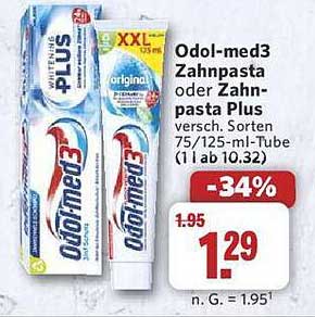 Odol-med3 Zahnpasta oder Zahnpasta Plus