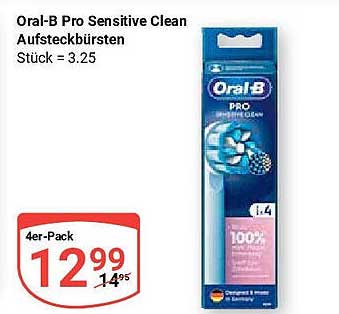 Oral-B Pro Sensitive Clean Aufsteckbürsten