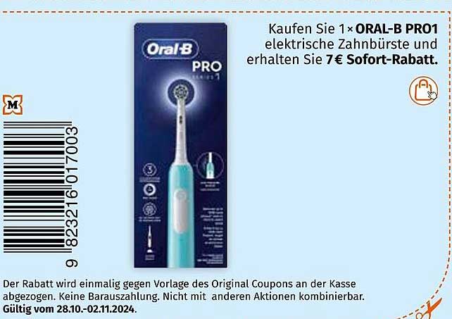 ORAL-B PRO1 elektrische Zahnbürste