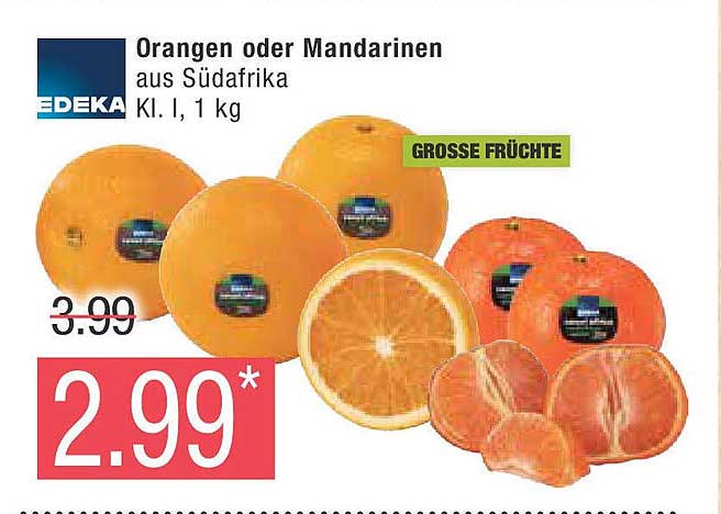 Orangen oder Mandarinen