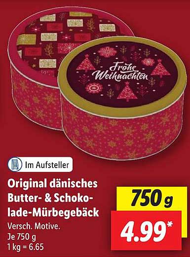 Original dänisches Butter- & Schokoladenmürbegebäck